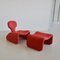Set of Dijnn Chair and Footstool by Olivier Mourgue, France, 1965 1