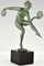 Derenne, Escultura Art Déco de Disc Dancer desnuda, años 30, Metal, Imagen 3