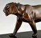 Irenee Rochard, Art Deco Skulptur eines Panthers, 1930er, Bronze 4