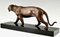 Irenee Rochard, Art Deco Skulptur eines Panthers, 1930er, Bronze 5