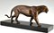 Irenee Rochard, Art Deco Skulptur eines Panthers, 1930er, Bronze 6