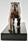 Irenee Rochard, Art Deco Skulptur eines Panthers, 1930er, Bronze 11