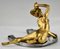 Georges Récipon, Art Nouveau Nude Sculpture on Horseshoe, 1896, Bronze 6