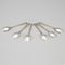 Pyramide Silver Spoons by Georg Jensen, 1960s, Set of 6 2