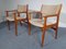 Danish Teak Armchairs with Wool Upholstery, Set of 2 2