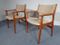Danish Teak Armchairs with Wool Upholstery, Set of 2, Image 2
