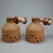 Swedish Wall Lights in Ceramics and Copper by Lisa Larson for Gustavsberg, 1960s, Set of 2 1