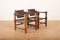 Leather Armchairs with Wooden Frame, Set of 2 4