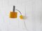 Yellow Wall Lamp with Chrome Plate, 1960s, Image 1