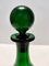 Grüne italienische Vintage Glasflasche, 1950er 8