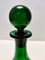 Vintage Italian Green Hand-Blown Glass Bottle, 1950s 8