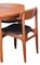 Danish Chair in Teak and Black Leather, 1960s, Set of 6 14