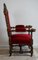 Victorian Acobean Revival Carved Ornate Throne Chair, 1850 4