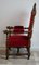Victorian Acobean Revival Carved Ornate Throne Chair, 1850 2