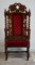 Victorian Acobean Revival Carved Ornate Throne Chair, 1850, Image 3