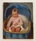 Henry Meylan, Bébé assis dans son couffin, Oil on Canvas 1