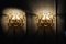 Hollywood Regency Wandlampen aus Messing & Kristallglas von Palwa, 2 . Set 6