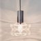 Mid-Century Modern Pendant in Bubble Glass and Chrome by Helena Tynell for Limburg, 1960s 6
