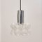 Mid-Century Modern Pendant in Bubble Glass and Chrome by Helena Tynell for Limburg, 1960s 2