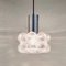 Mid-Century Modern Pendant in Bubble Glass and Chrome by Helena Tynell for Limburg, 1960s, Image 4