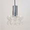 Mid-Century Modern Pendant in Bubble Glass and Chrome by Helena Tynell for Limburg, 1960s 1