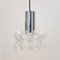 Mid-Century Modern Pendant in Bubble Glass and Chrome by Helena Tynell for Limburg, 1960s, Image 1