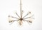 Lampe à Suspension Sputnik Atomic Flower Chandelier par Emil Stejner pour Rupert Nikoll, Austria, 1950s 3