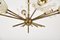 Lampe à Suspension Sputnik Atomic Flower Chandelier par Emil Stejner pour Rupert Nikoll, Austria, 1950s 5