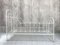 Französisches Tagesbett aus Schmiedeeisen aus weißem Metall 4