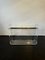 Vintage French Space Age Acrylic Glass and Brass Magazine Rack by David Lange for Roche Bobois, 1970s 3