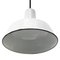 Vintage Industrial Factory White Enamel Pendant Lights, Image 3