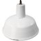 Vintage Industrial Factory White Enamel Pendant Lights, Image 1