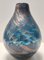 Jarrón de cristal de Murano azul de Fratelli Toso, años 40, Imagen 4