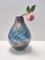 Blaue Vase aus Muranoglas von Fratelli Toso, 1940er 2