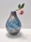 Blue Murano Glass Vase by Fratelli Toso, 1940s 2