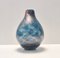 Blaue Vase aus Muranoglas von Fratelli Toso, 1940er 1