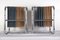 Röhrenförmige Chrom Schallplattenhalter, 1940er, 2er Set 3