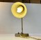 Skandinavische Pastellgrüne Wandlampe aus Messing & Aluminium, 1950er 3