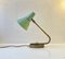 Scandinavian Pastel Green Wall Lamp in Brass & Aluminium, 1950s 4
