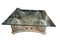 Vintage Roman -Style Resin Table with Bicelated Glass, Image 6