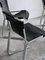 Bauhaus Chairs in Black Leather and Steel, 1970s, Set of 6 10