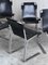 Bauhaus Chairs in Black Leather and Steel, 1970s, Set of 6 7