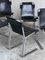 Bauhaus Chairs in Black Leather and Steel, 1970s, Set of 6, Image 7