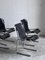 Bauhaus Chairs in Black Leather and Steel, 1970s, Set of 6, Image 5