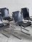 Bauhaus Chairs in Black Leather and Steel, 1970s, Set of 6 4