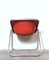 Red Plona Armchairs by Giancarlo Piretti for Anonima Castelli, Italy, 1970s 7