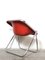Red Plona Armchairs by Giancarlo Piretti for Anonima Castelli, Italy, 1970s, Image 12