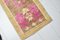 Small Pink & Brown Oushak Entryway Rug 4