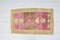 Small Pink & Brown Oushak Entryway Rug 2