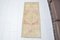 Small Neutral Pale Oushak Wool Mat Rug, Image 2